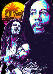 Bob Marley 80s Retro