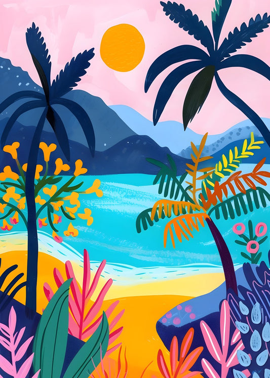 Tropical Sunset Dream painting