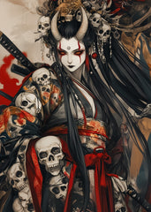 Demon Geisha with Samurai 
