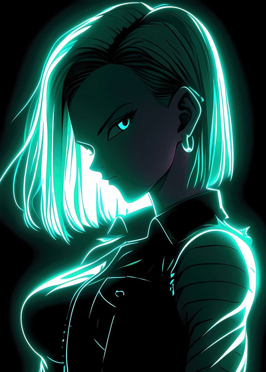 Android 18 Neon Glow