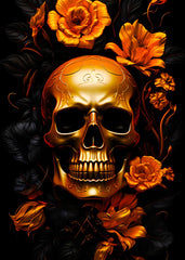 Ornate Gold Skull