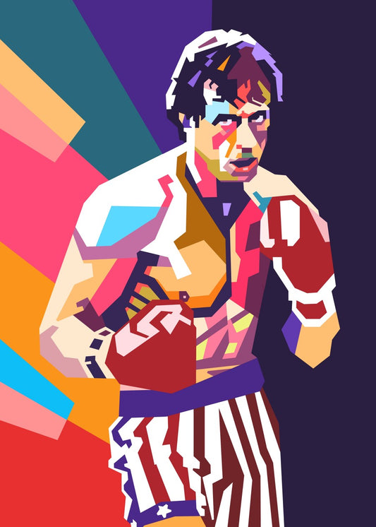 Sylvester Stallone pop art