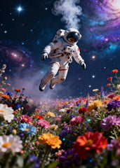 Astronaut Flower Fantasy