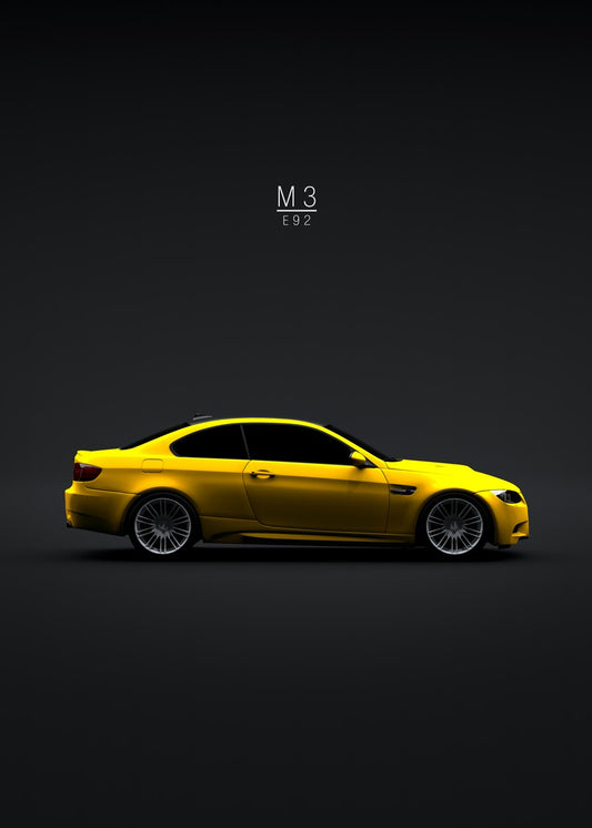 2008 BMW M3 E92 Yellow