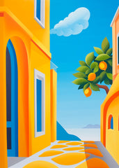 Positano Italy Minimalism