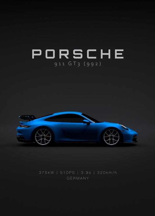 2021 Porsche GT3 Shark Blue