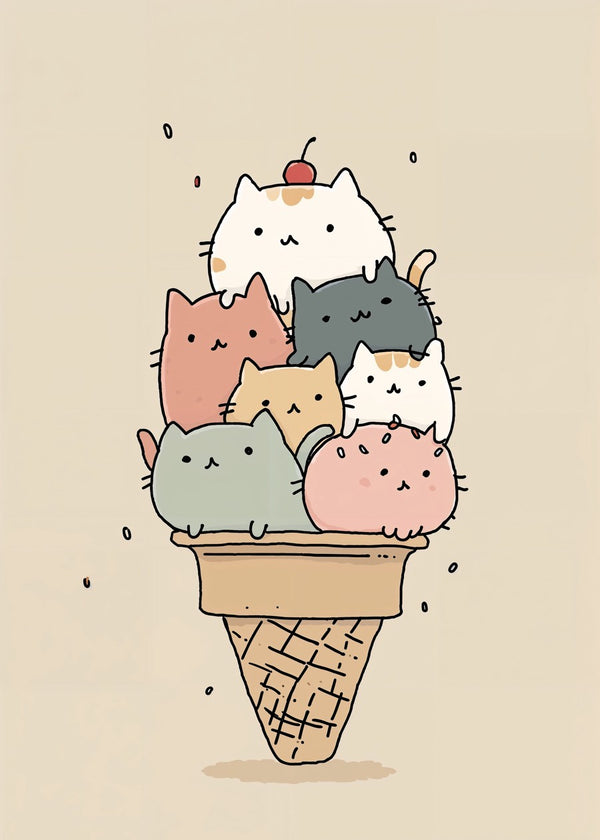 Meowgurt Ice Cream Stack