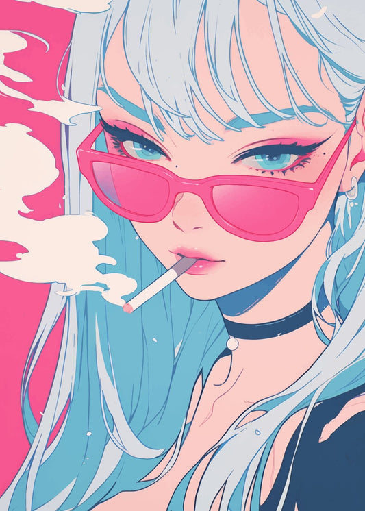 Pink Gaze & Blue Haze