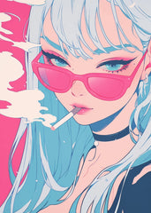 Pink Gaze & Blue Haze
