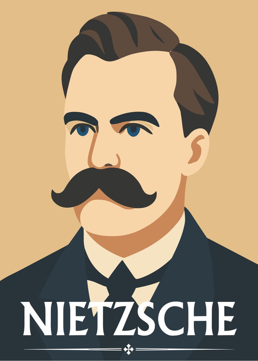 Friedrich Nietzsche Portrait Illustration