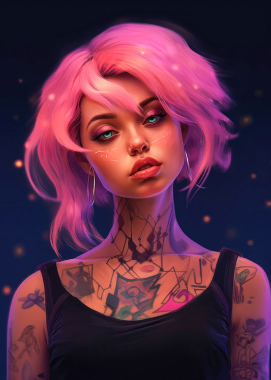 Hot Cyberpunk Girl