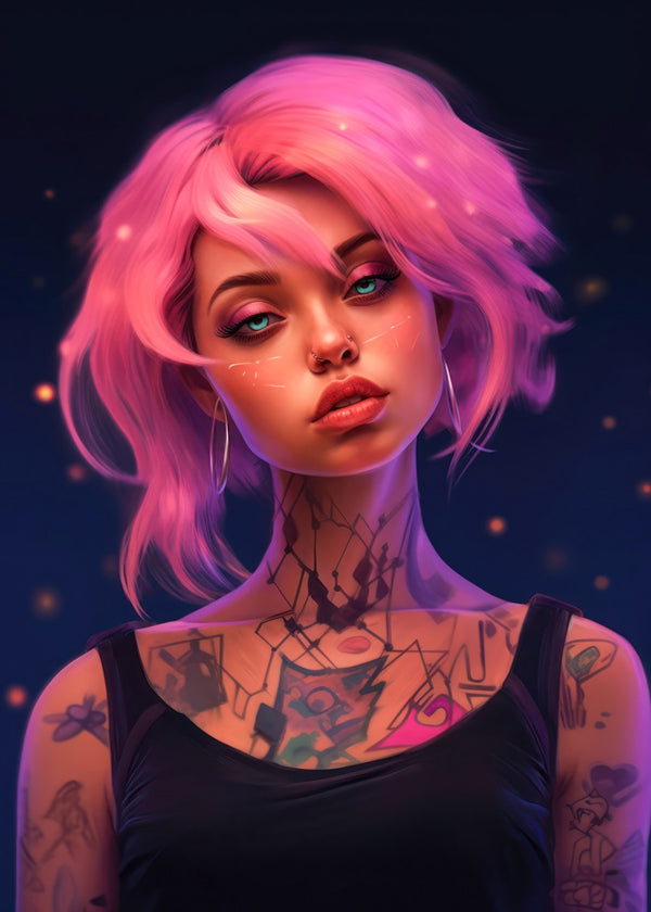 Hot Cyberpunk Girl