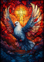 Holy Spirit Stained Glass Dove