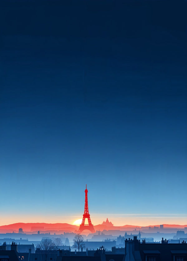 Paris Skyline Glow