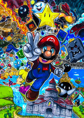 Super Mario Drawing Art