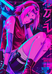 Sakura Neon Street Style, Naruto