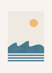 Minimal Ocean Sunset – Modern 