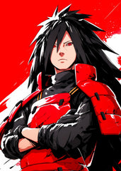 Madara Uchiha Abstract Red