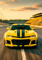 Yellow Beast on the Track