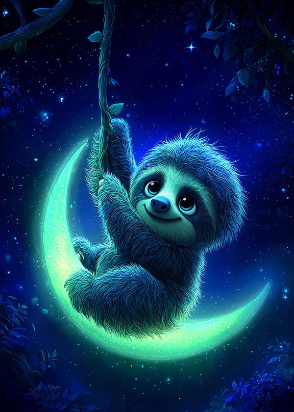Sloth on the Moonlight Swing