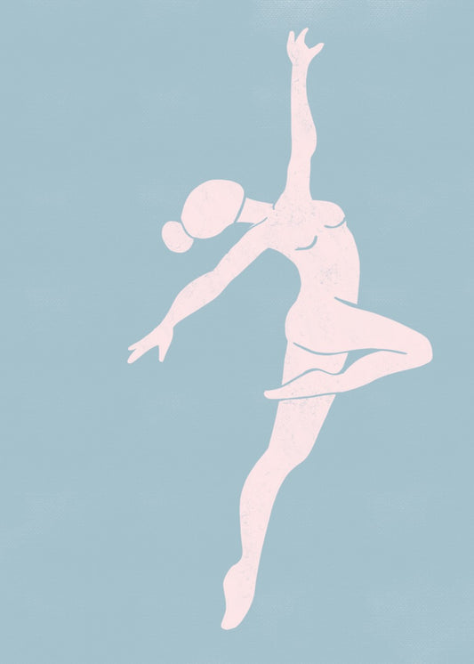 Pastel Dancer Silhouette