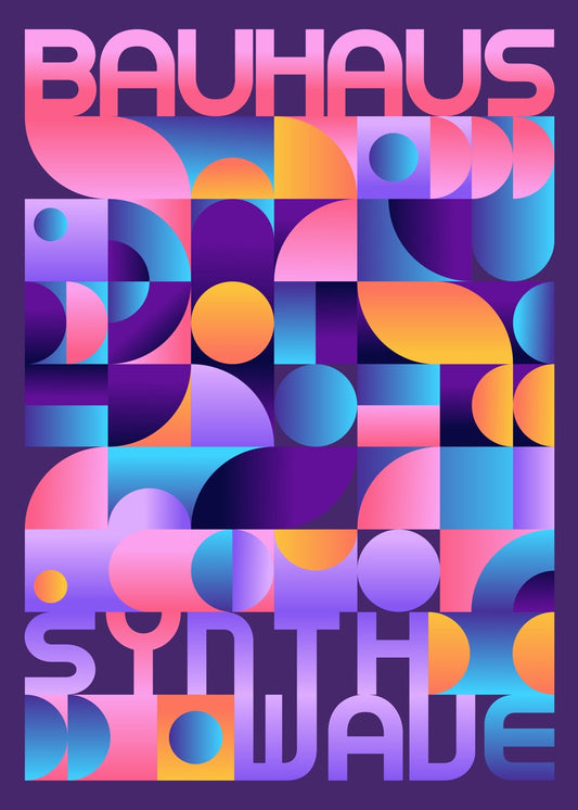 Synthwave Bauhaus Neon