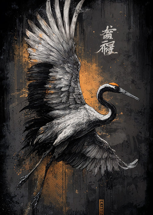 Ink Crane Ascension