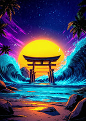 Torii of the Neon Tsunami