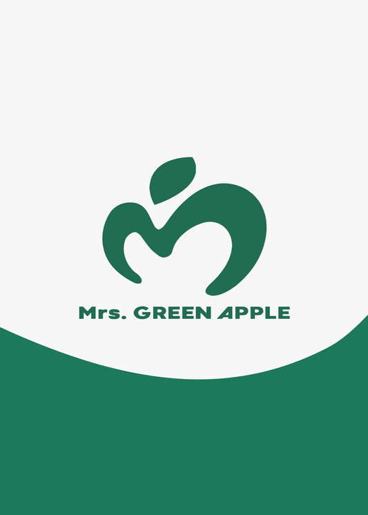 Mrs. Green Apple Logo Green
