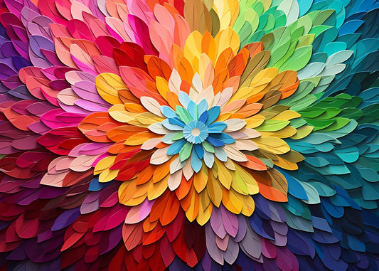 Vibrant Petal Explosion – Abst