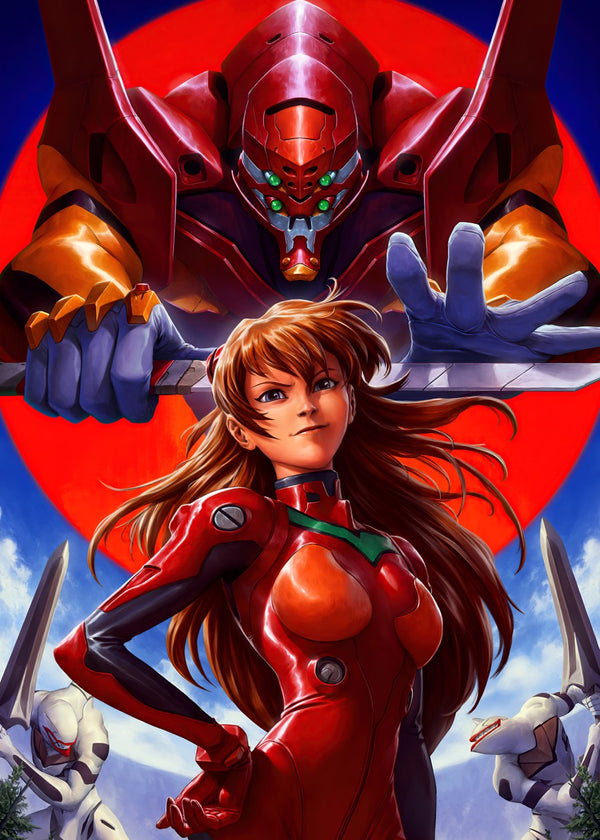 Asuka with Unit-02 Power