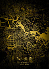 Amsterdam Lights City Map