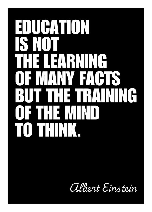 Education is not the learning