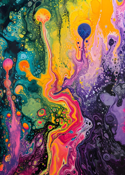 Psychedelic Fluid Abstract