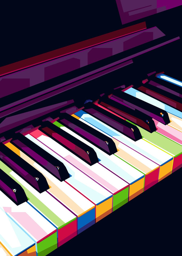 Piano Pop art