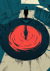 Man in Suit by Red Vortex
