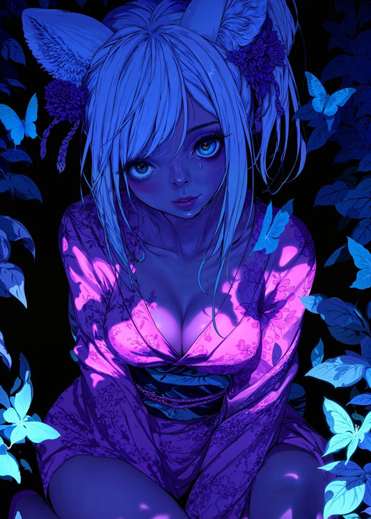 Moonlit Kitsune Girl