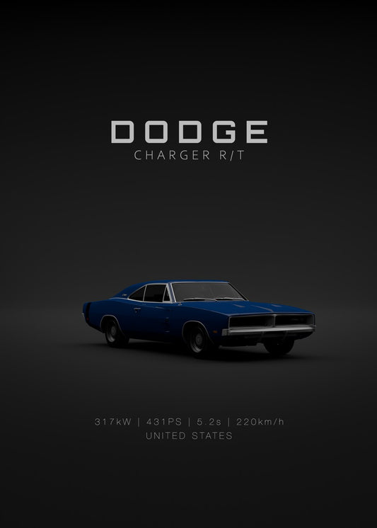 Dodge Charger RT 1969 - Blue F