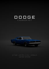 Dodge Charger RT 1969 - Blue F