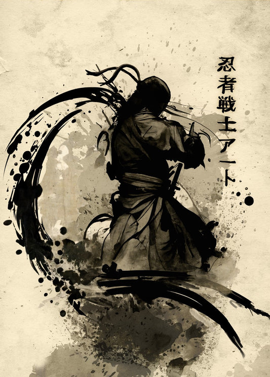 Kanji sumi e Ninja