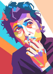 Bob Dylan pop art portrait