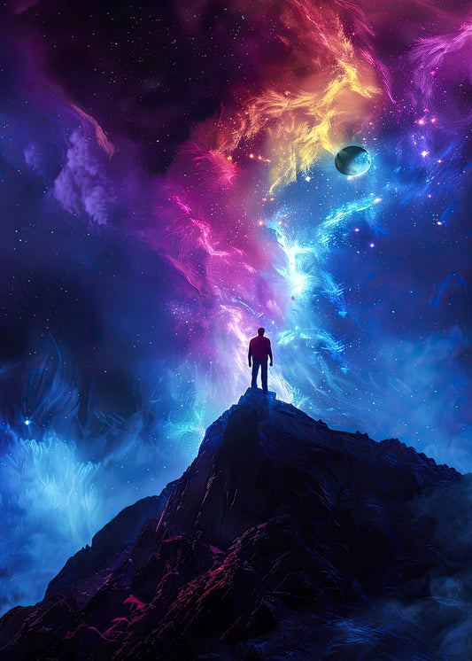 Space Reflection rainbow art