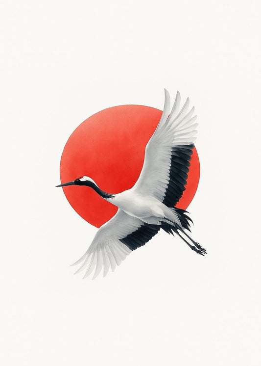 Japanese crane art