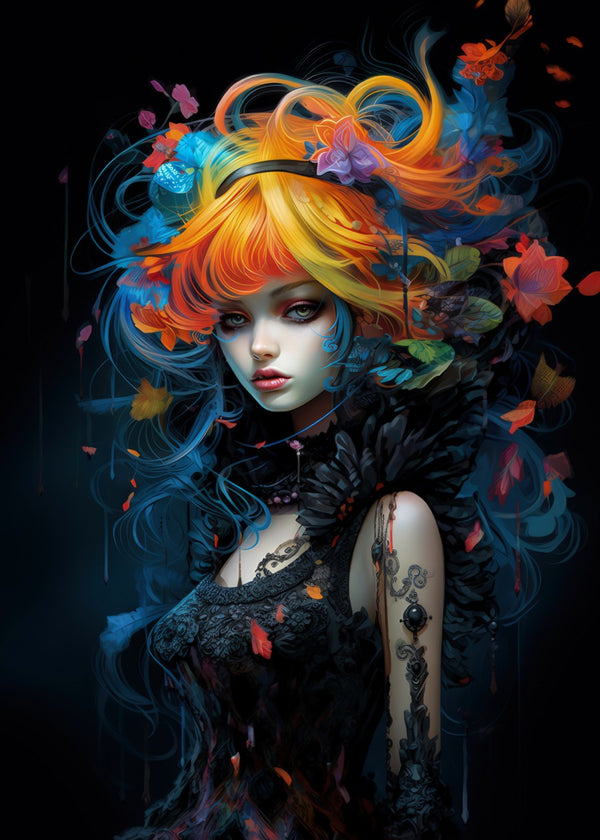 Fantasy Colorful Girl