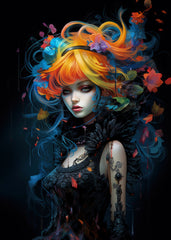 Fantasy Colorful Girl 