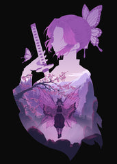 Shinobu flying butterfly