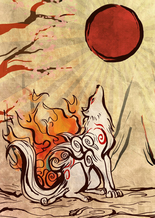 The fire wolf