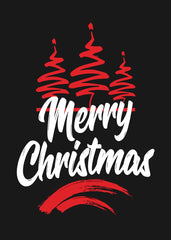 Merry Christmas Tree Art