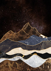 Golden Marble Mountain Galaxy