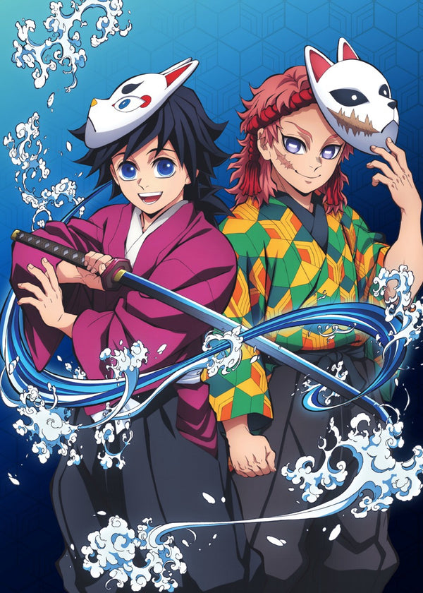 Sabito and Giyu Tomioka, Demon Slayer Kimetsu no Yaiba